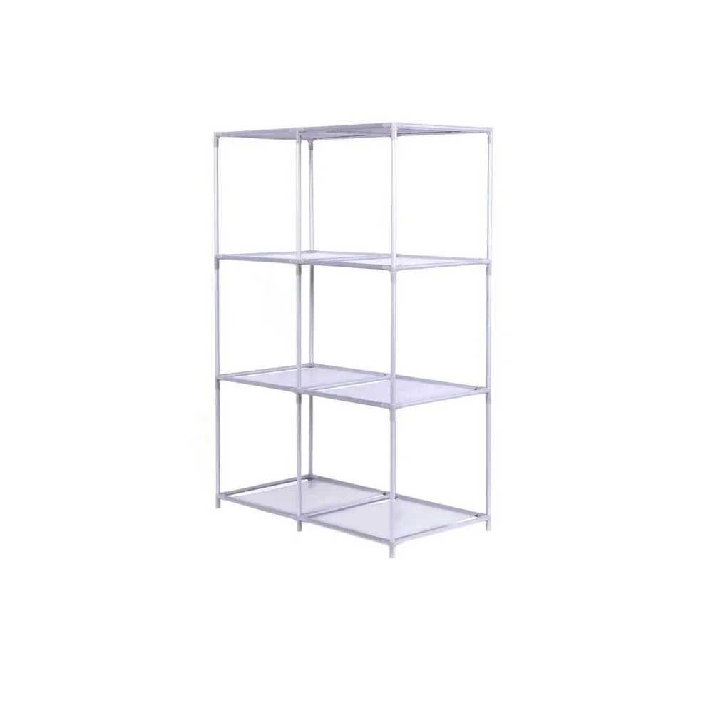 6-Cube Storage Rack Modular Organizer Unit Shelving - Gray - NEW - Easy Assembly